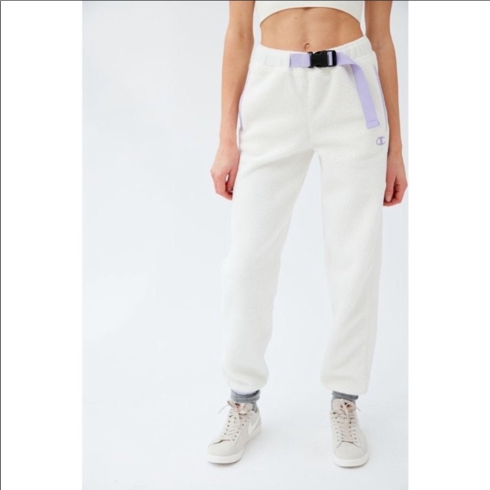 NWT Champion Polar Fleece Belted Sweatpant
